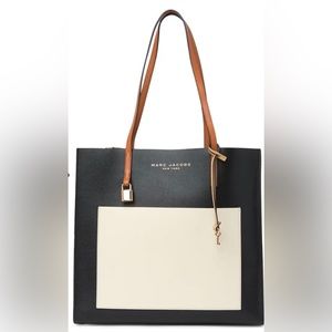 Marc Jacobs Grind Colorblock Leather Tote Bag